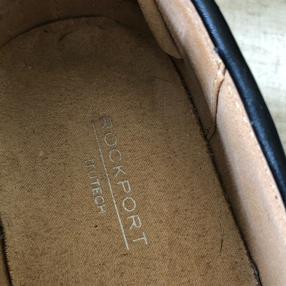 Rockport Black Leather Penny Loafers for Women - Picture 8 of 9